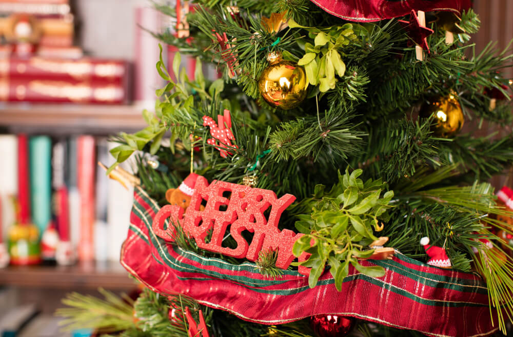 Noble Fir Christmas tree Singapore, beautiful fresh Christmas tree symmetrical shape, best needle retention Christmas tree, eco-friendly festive centerpiece Singapore