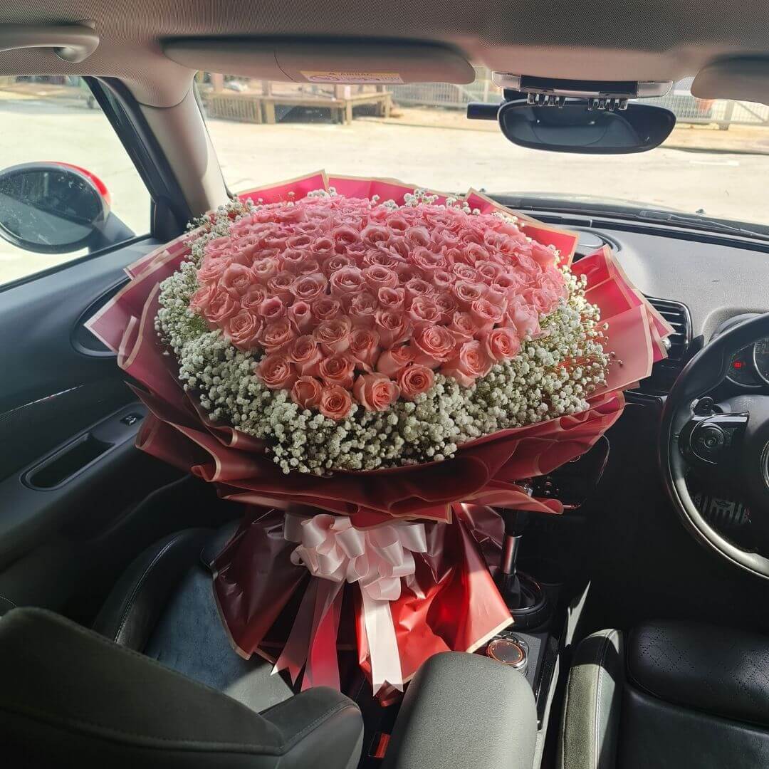 Fiery Love - 99 Rose Bouquet