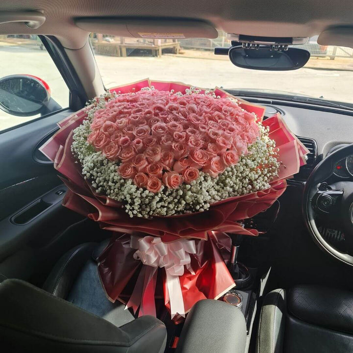 Fiery Love - 99 Rose Bouquet
