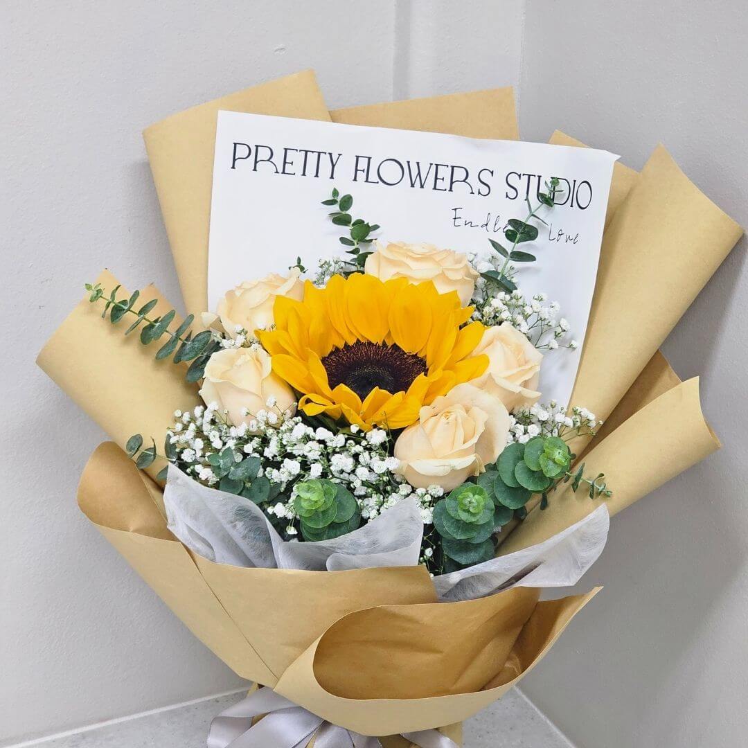 Get Well Soon -Robustness - Yellow Sunflower bouquet