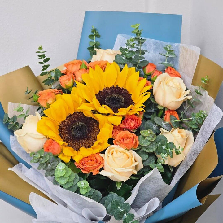 Sunflower Kiss Bouquet - Sunflower Bouquet