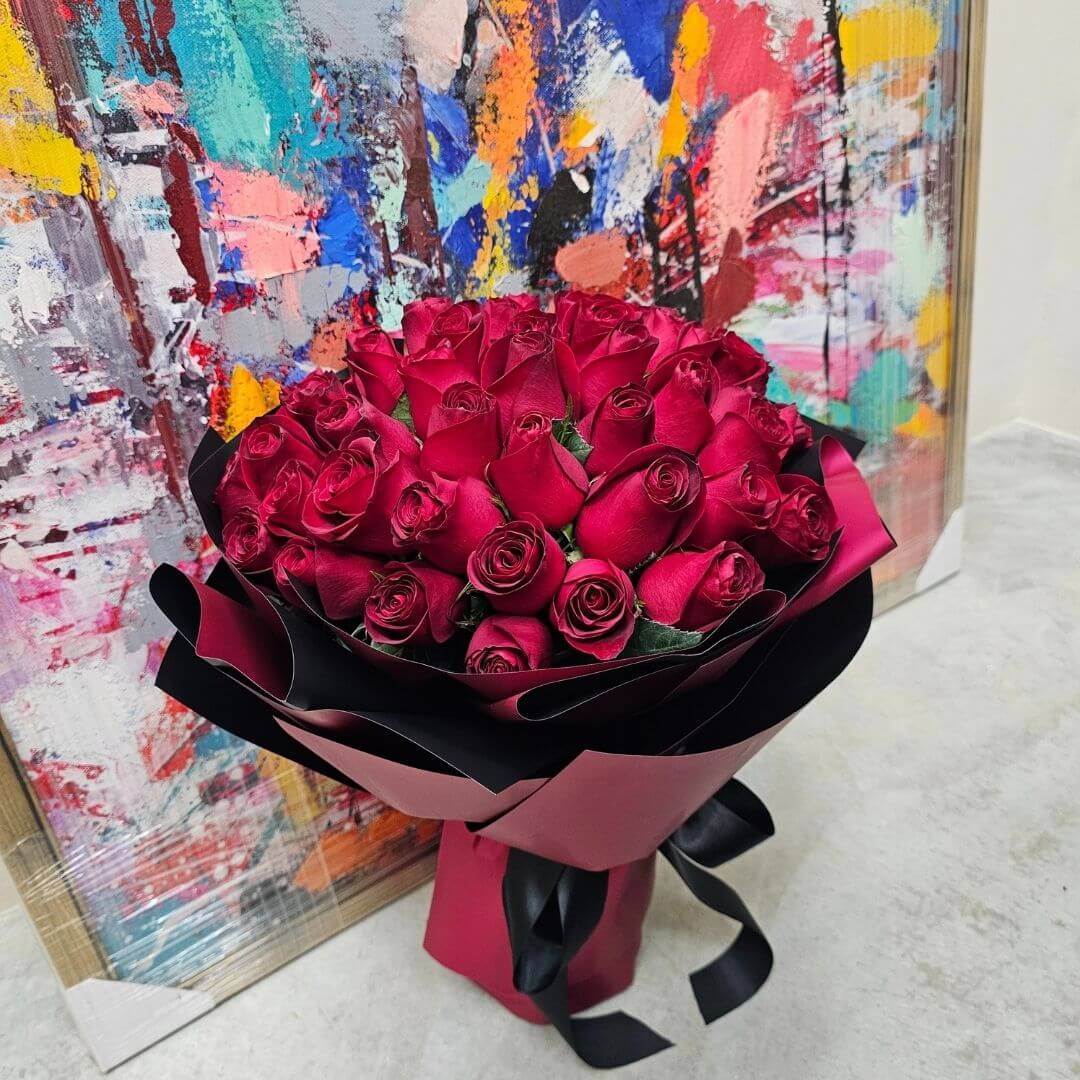 Crimson Crush Bouquet - Rose Bouquet