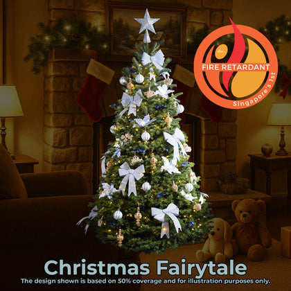 Christmas Fairytale decoration theme on a 4ft Noble Fir