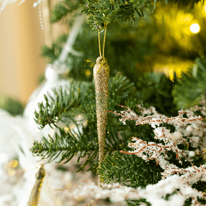 Glittering Gold Icicle (Bundle of 6)