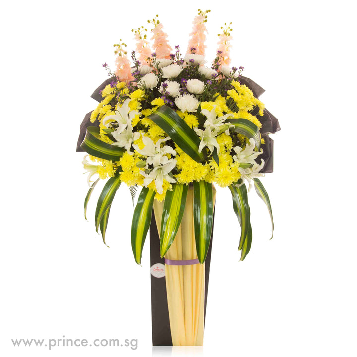 Send Same-day Funeral Wreath in Singapore – Comfort And Grace– Prince Flower Shop