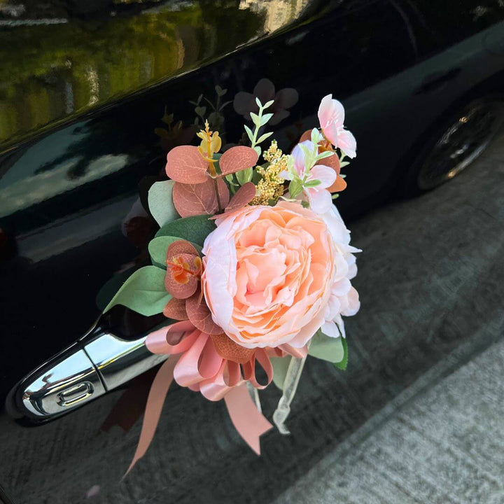 Bridal Bouquet on Wheels - Handler - Wedding car flower Decoration Flowers