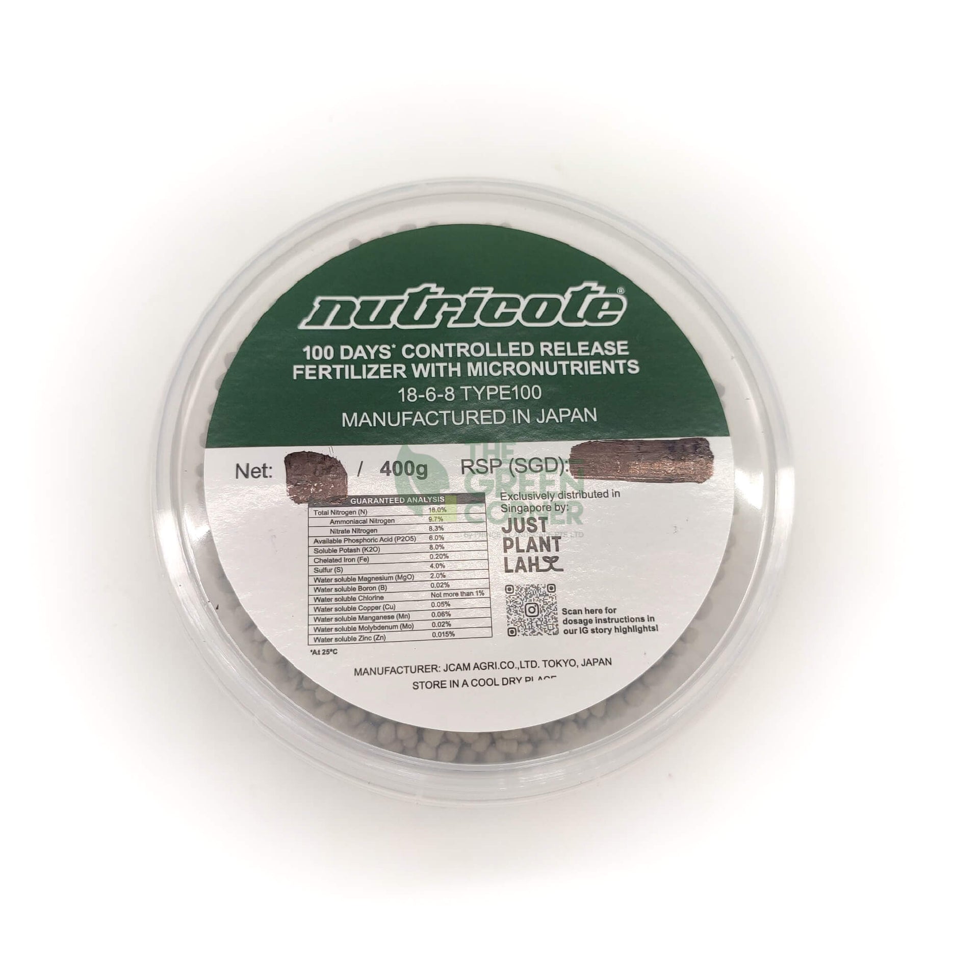 Nutricote 18-6-8 100 days