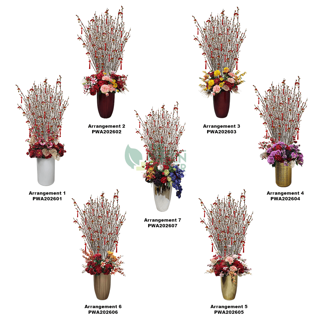 Customisable Pussy Willow Arrangements | 5ft - 9ft | 70 Different Variations!