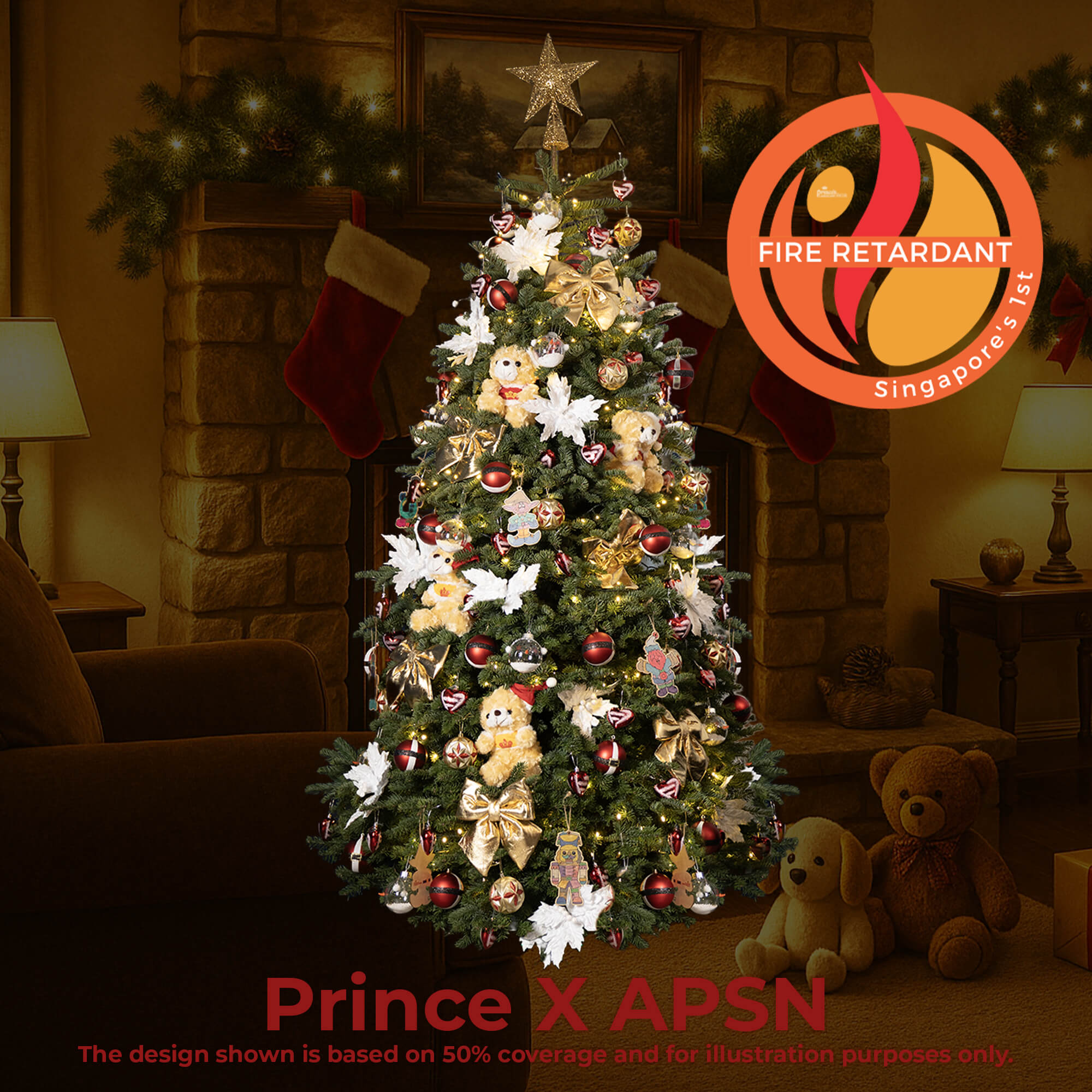 PRINCE x APSN Christmas tree decoration theme