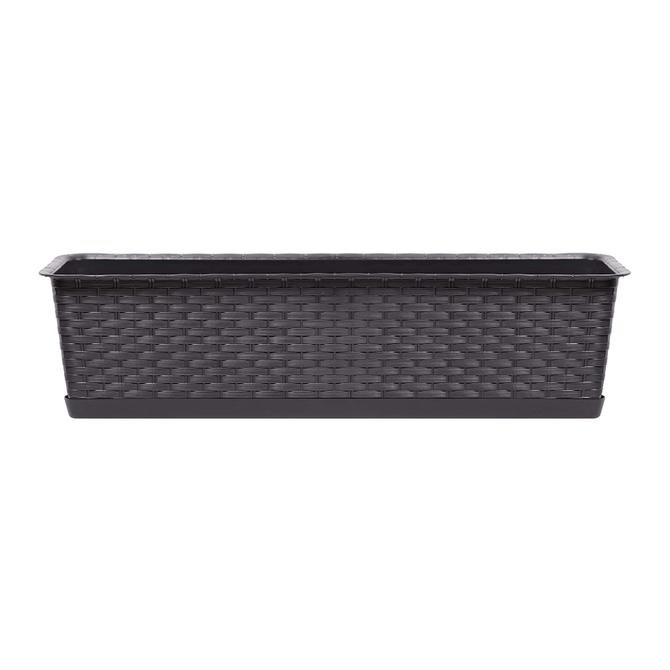 Prosperplast RATOLLA Rectangular Case Flower Pot 685 x 173 x 150mm Umber