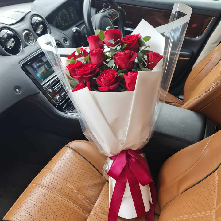 Romantic Red Roses Bouquet - Prince's Flower Shop - R
