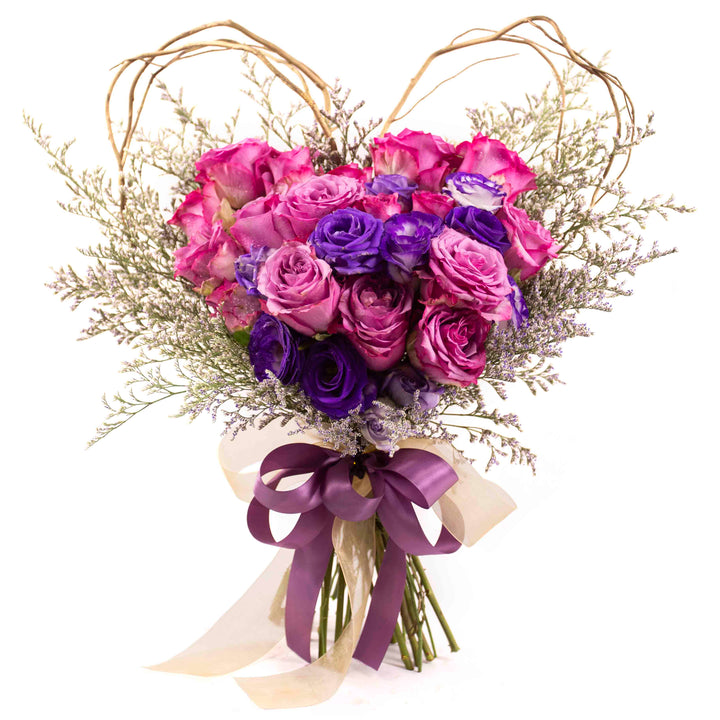 Bridal Flower Bouquet – Rosy Romance - Prince Flower Shop