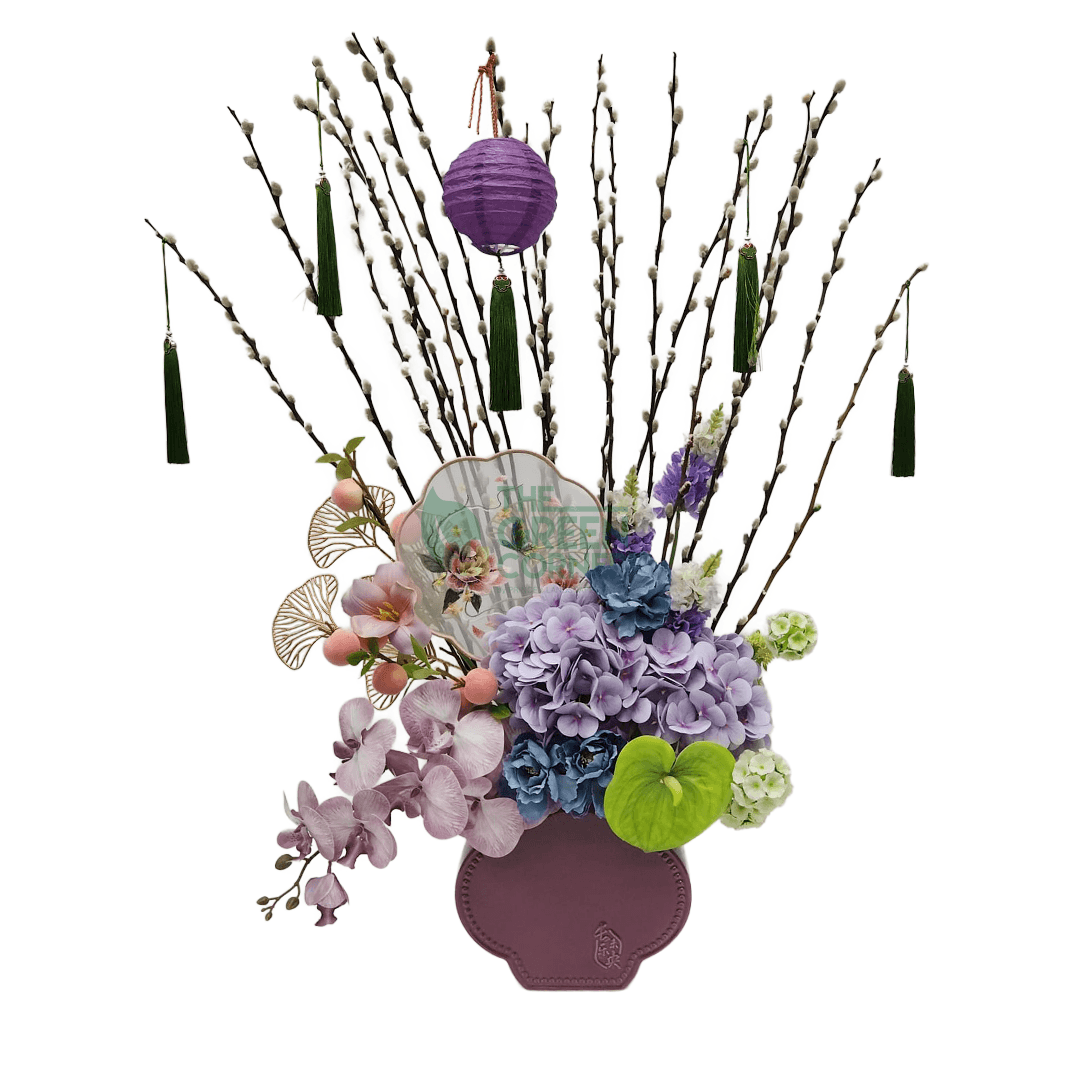 'Ru Yi' Wish Granting Pussy Willow Arrangement