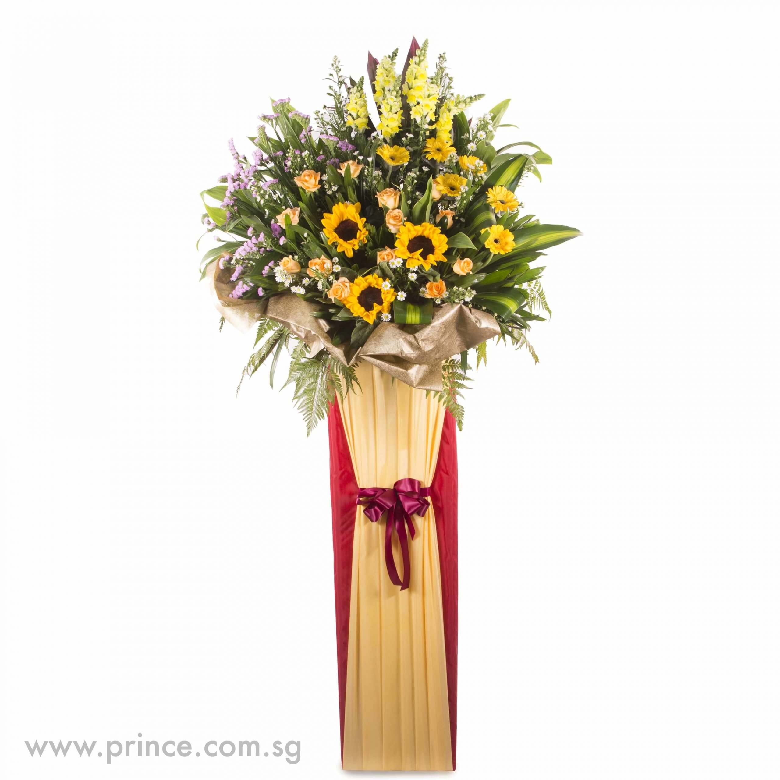 Ultimate Congratulatory Flower Stand in Singapore - Summer Sunshine– Prince Flower Shop