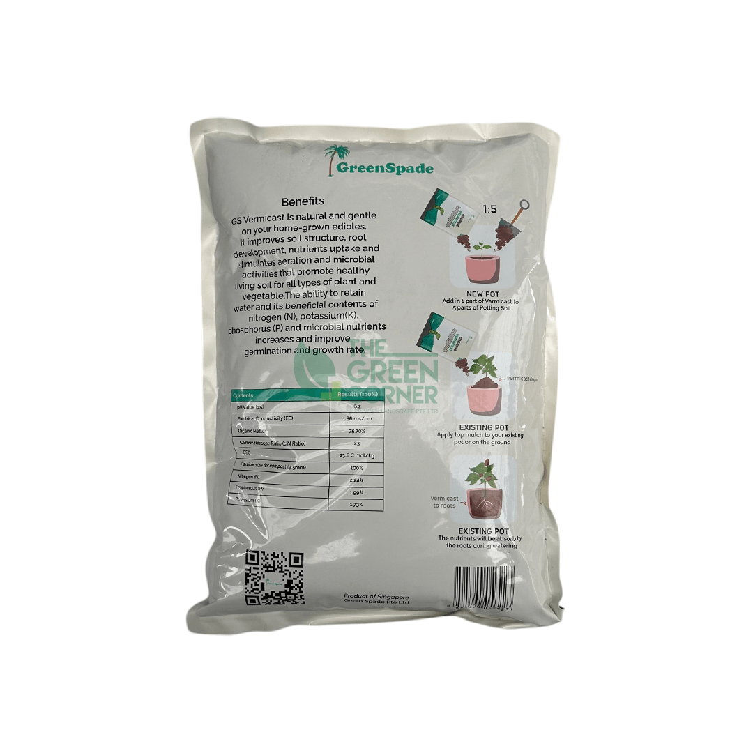 Greenspade Organic Vermicast 5L