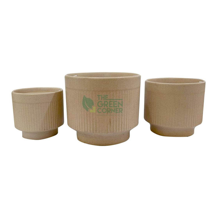 Beige Ceramic Pot