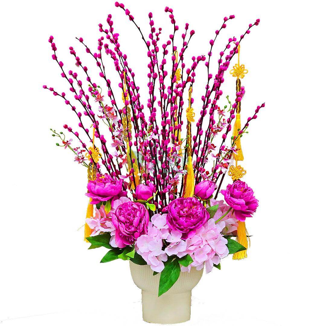Table Top Whisper of Prosperity Pussy Willow