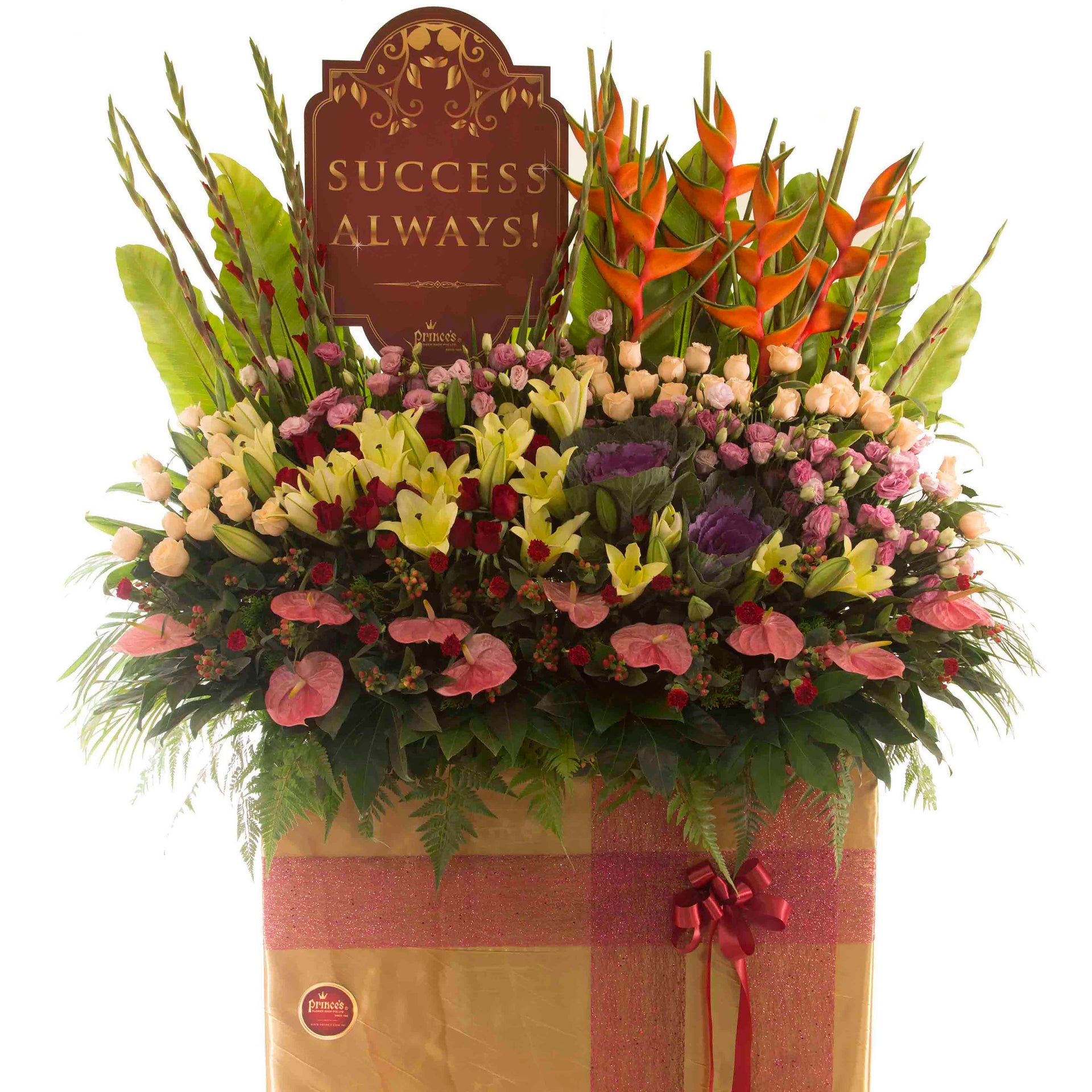 Congratulatory Flower Stand - Pastel Perfect