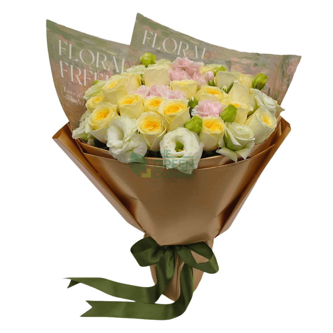 Yellow Reverie Flower Bouquet