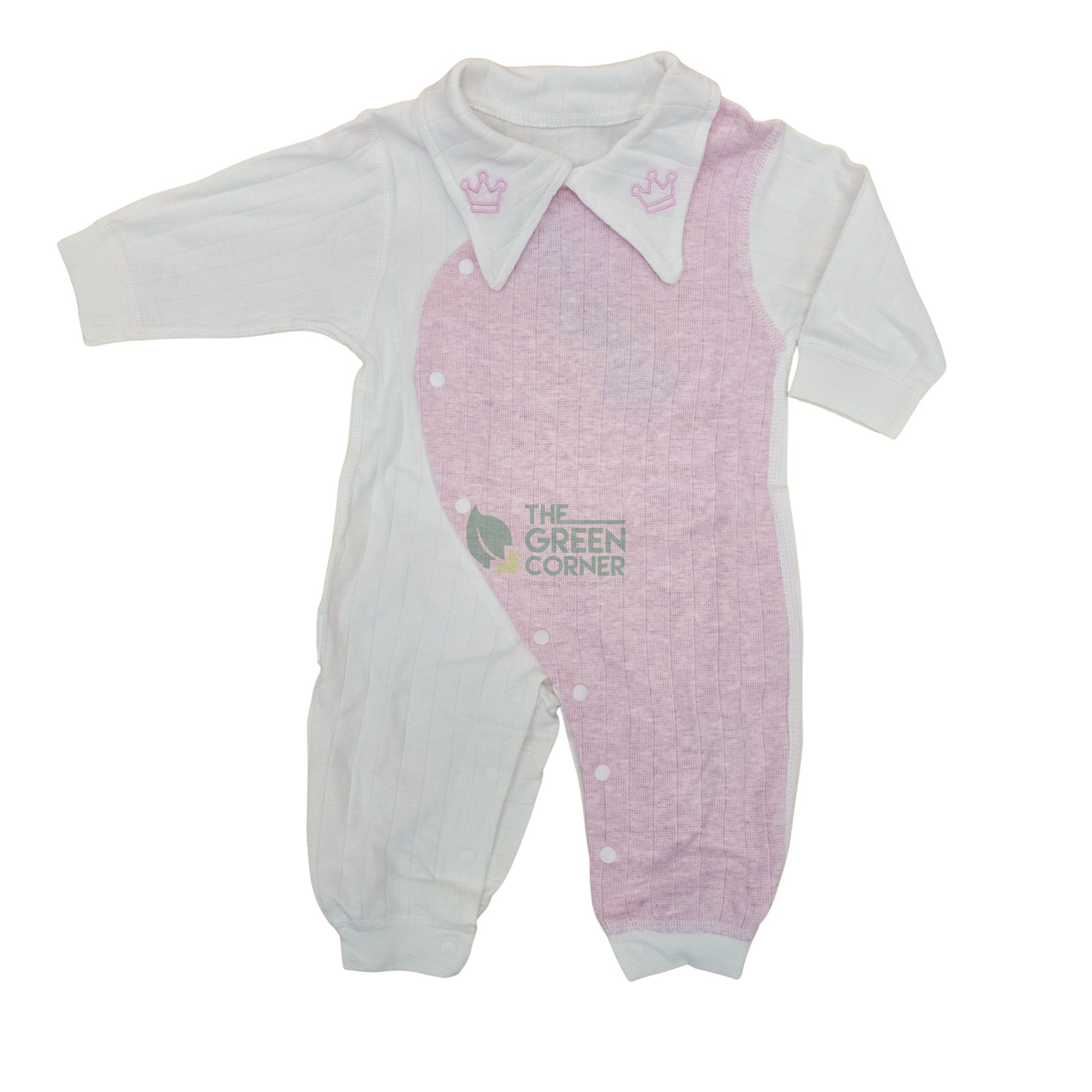 Pink and cream baby romper from the Little Blossom baby girl hamper
