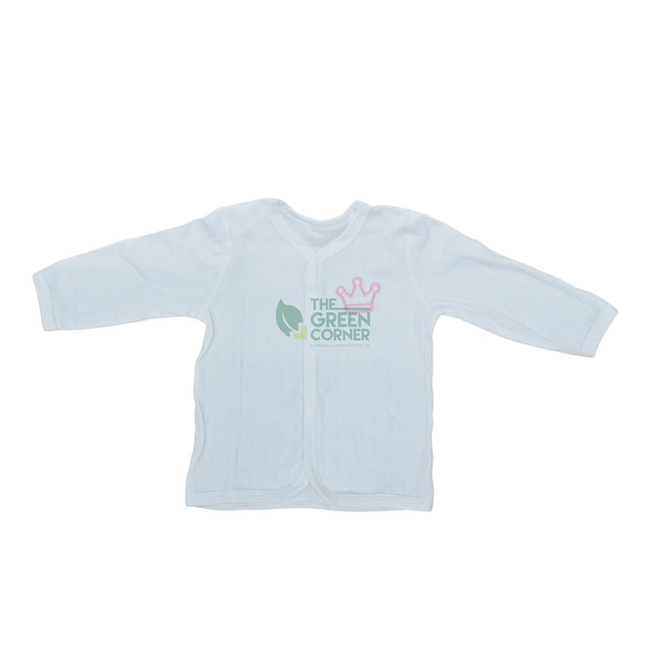 White baby top from the Little Blossom baby girl hamper