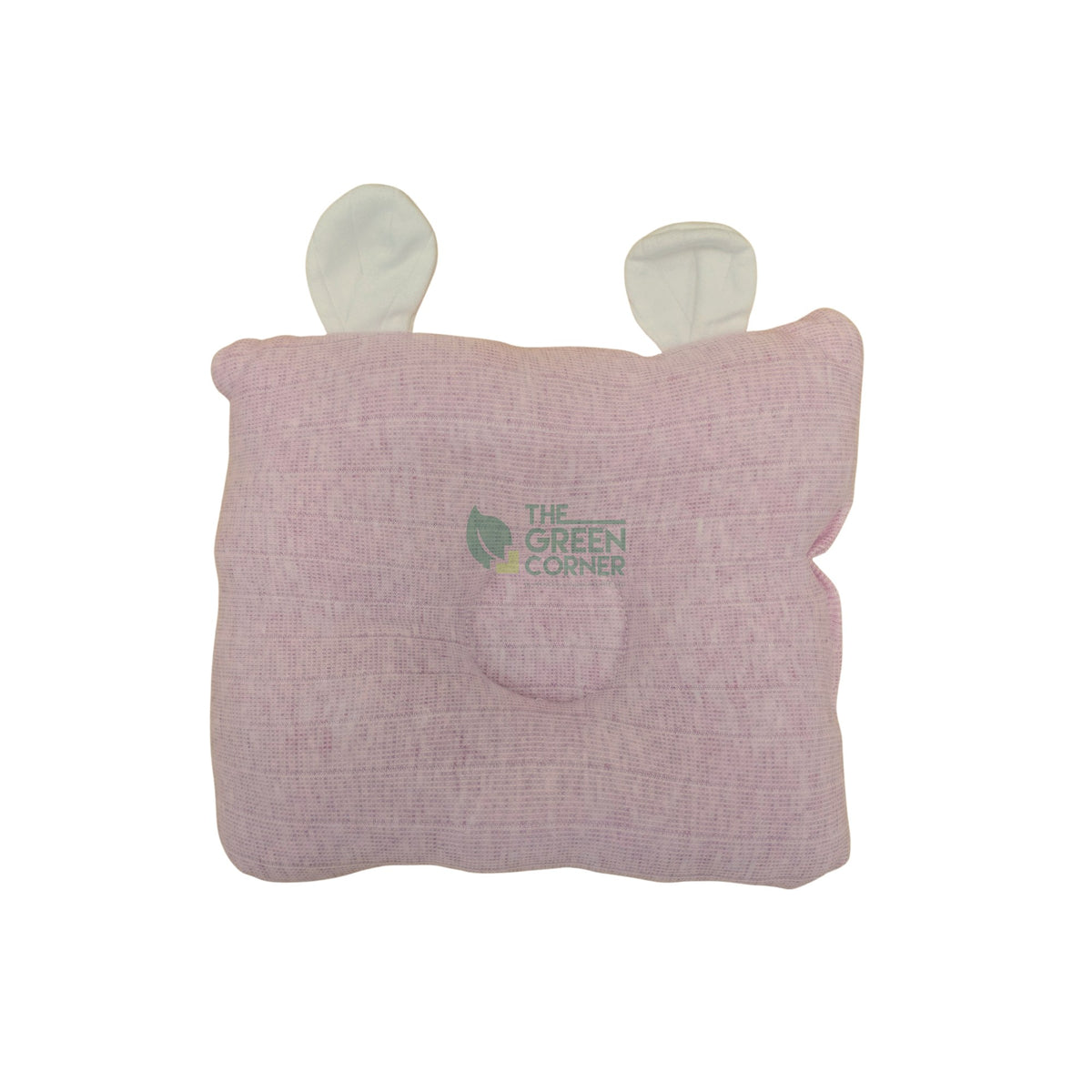 Pink head-shaping pillow with ears from the Little Blossom baby girl hamper