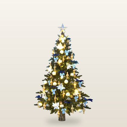 Christmas Fairytale decoration theme on a 6ft Noble Fir