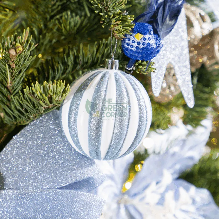 Icy Blue Frosted Bauble Icy Blue Frosted Bauble - Image 1