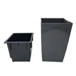 COUBI Square Pot 160x160x260mm Graphite_2