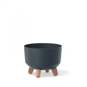 Gracia Round Pot with Legs 238x187mm anthracite_1