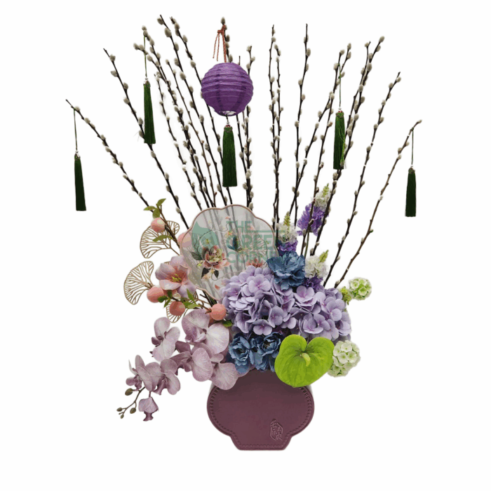 'Ru Yi' Wish Granting Pussy Willow Arrangement - Image 1